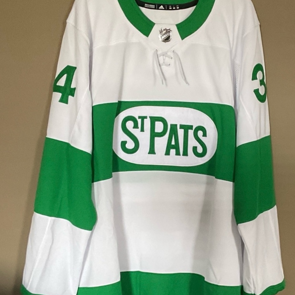 MATTHEWS TORONTO MAPLE LEAFS ST. PATS ADIDAS JERSEY SIZE 58